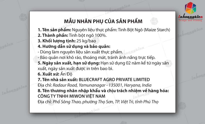 In Tem Phụ Sản Phẩm: Hướng Dẫn Chi Tiết Từ A-Z