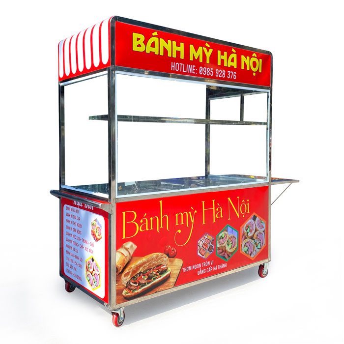 Cách chọn in decal dán xe bánh mì hiệu quả xe banh mi thit nuong mai bang 2m