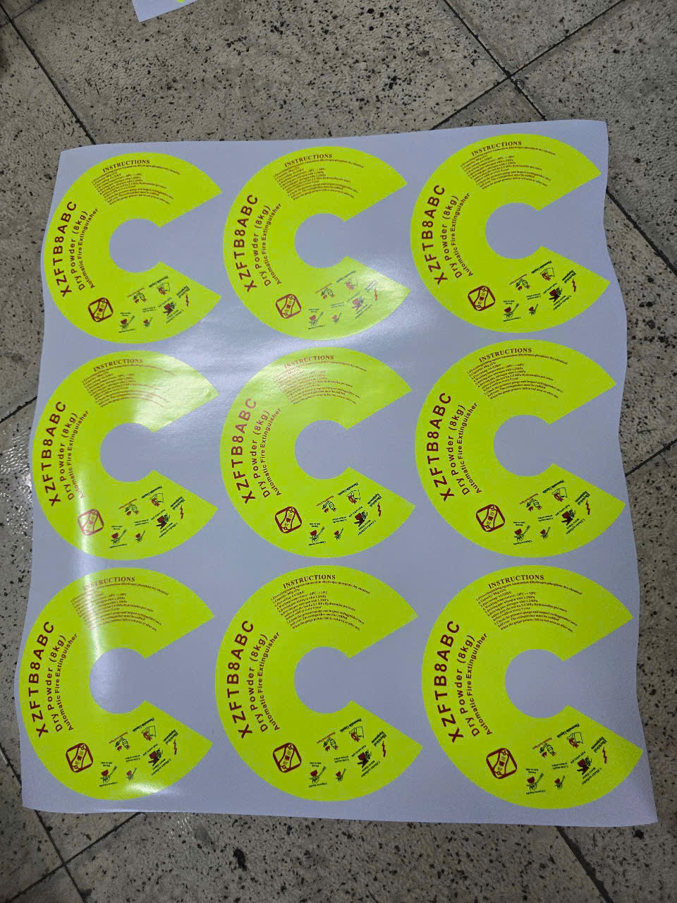 In tem bình PCCC mẫu 1