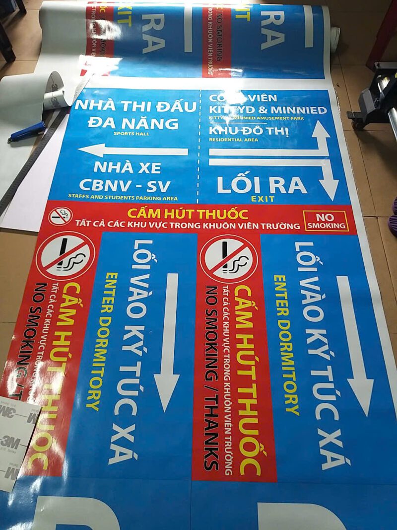 in decal phản quang bảng tên đường mẫu 2