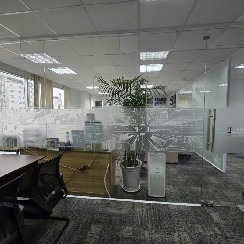 dán decal kính mờ mẫu 41