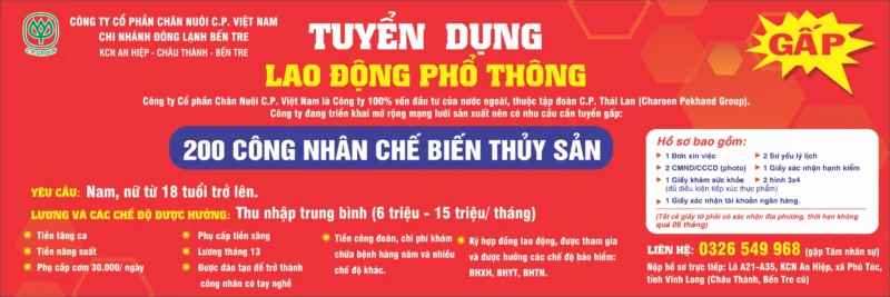 băng rôn tuyển dụng