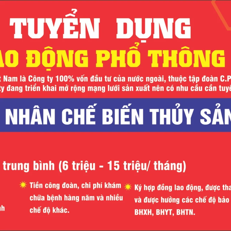 băng rôn tuyển dụng