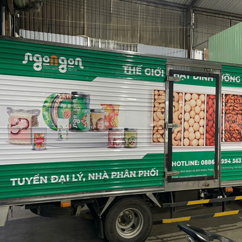 thi công dán xe tải bình dương 1