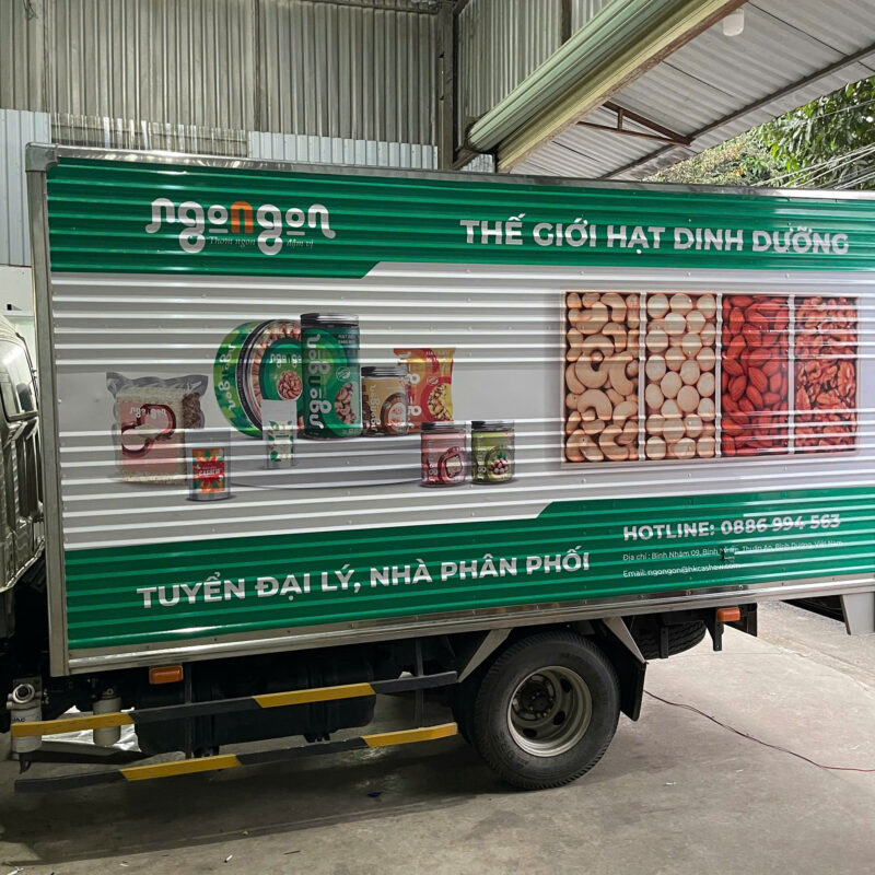 thi công dán xe tải bình dương