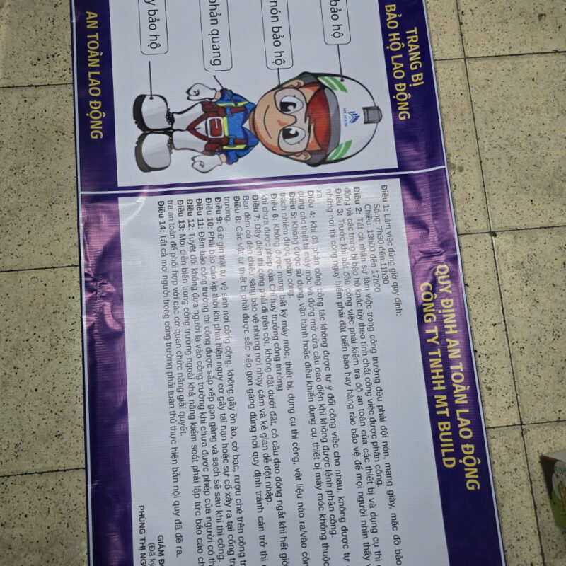 băng rôn công trình