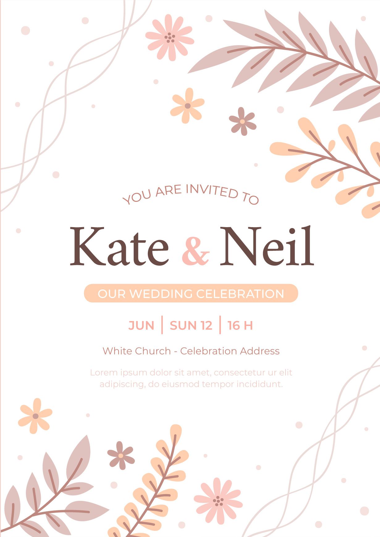 bảng tên đám cưới mẫu 49