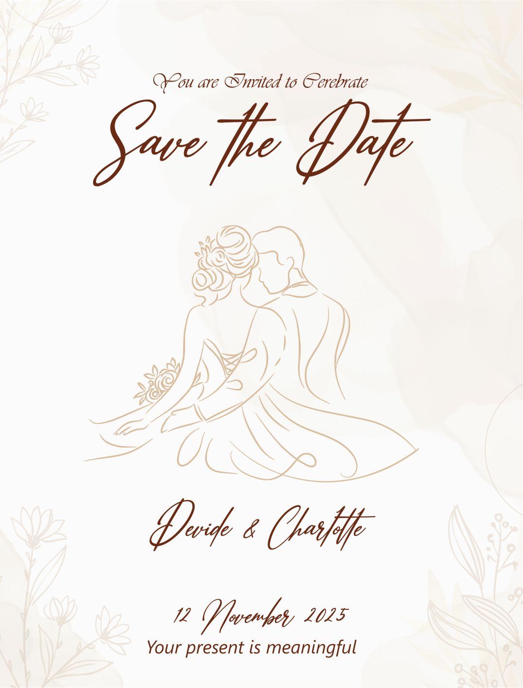 bảng tên đám cưới mẫu 608