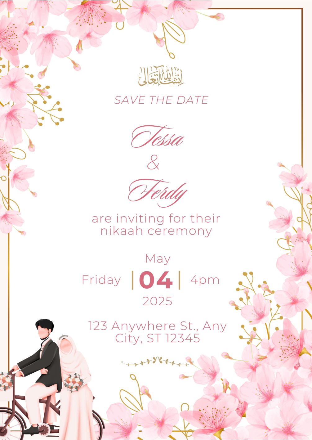 bảng tên đám cưới mẫu 611