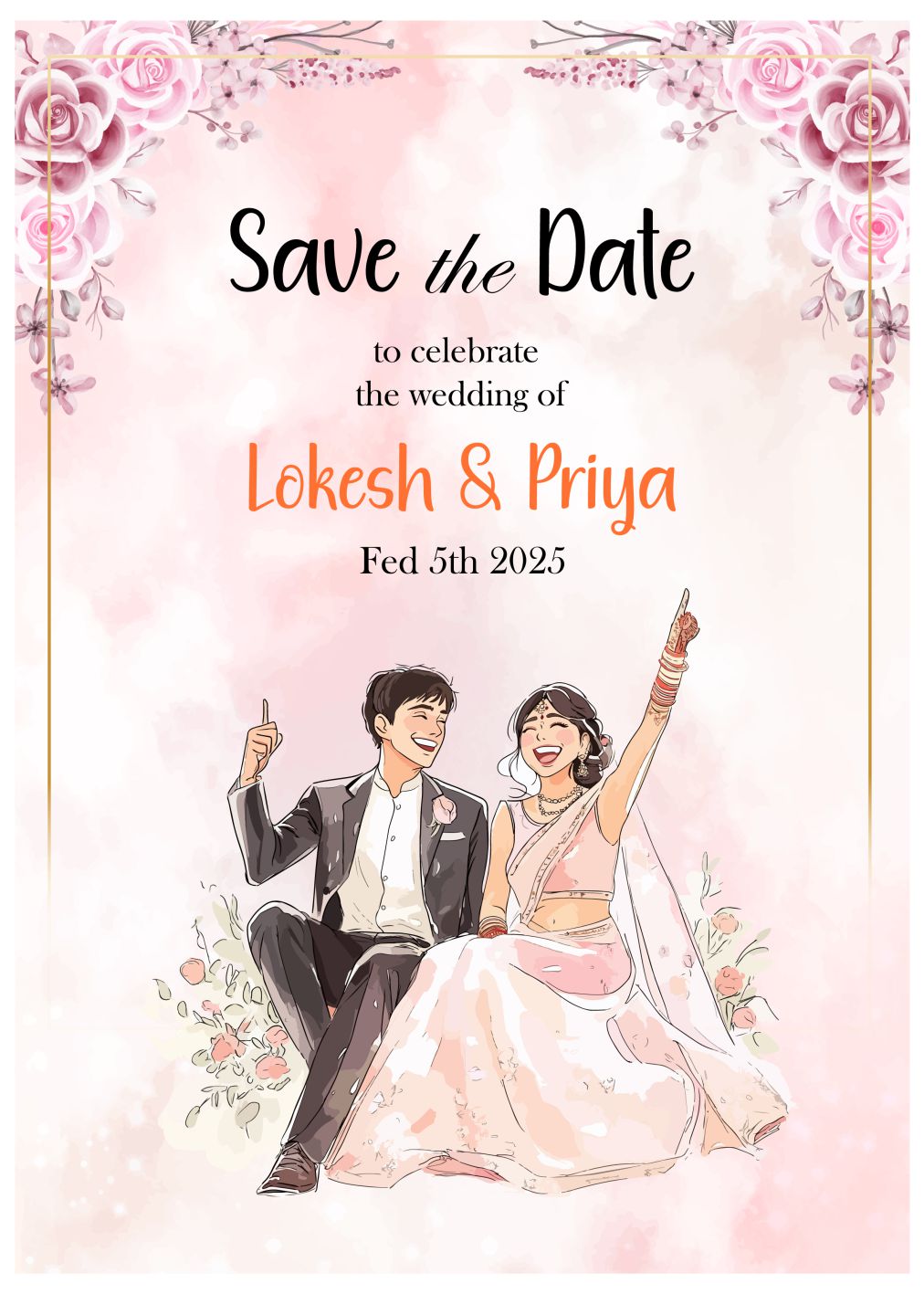 bảng tên đám cưới mẫu 619