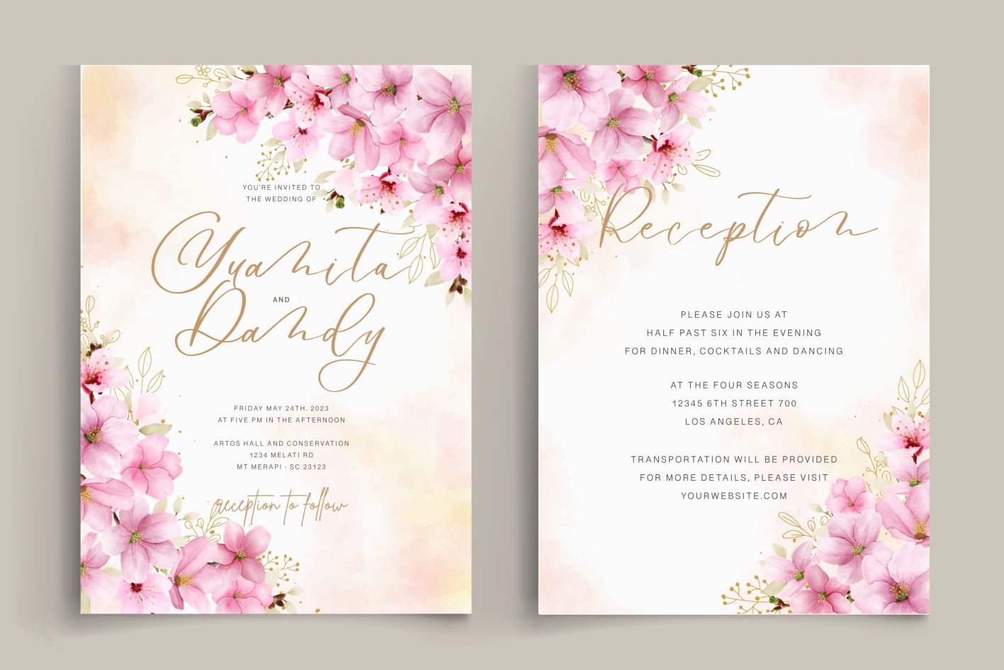 bảng tên đám cưới mẫu 63