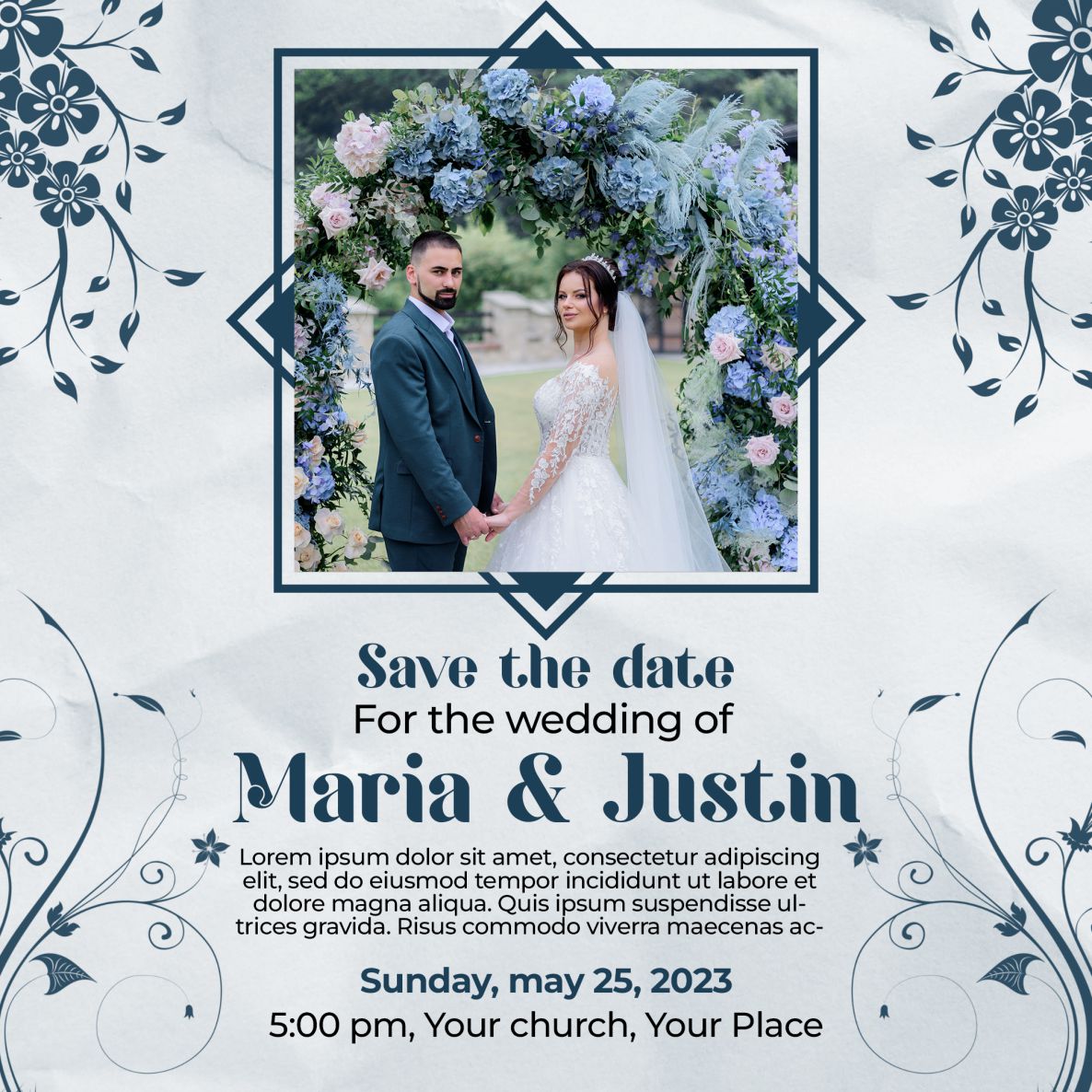 bảng tên đám cưới mẫu 636