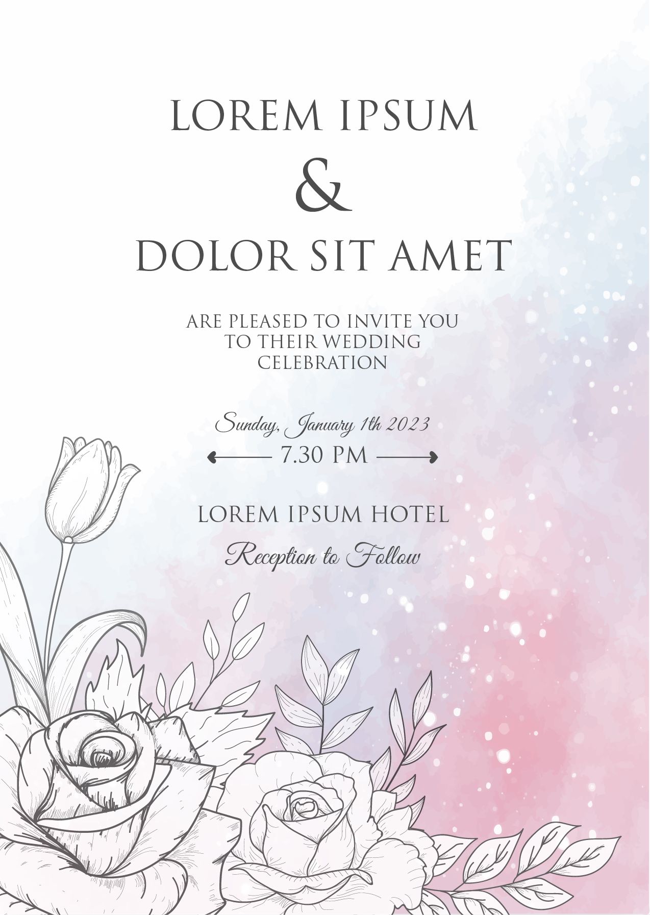 bảng tên đám cưới mẫu 641