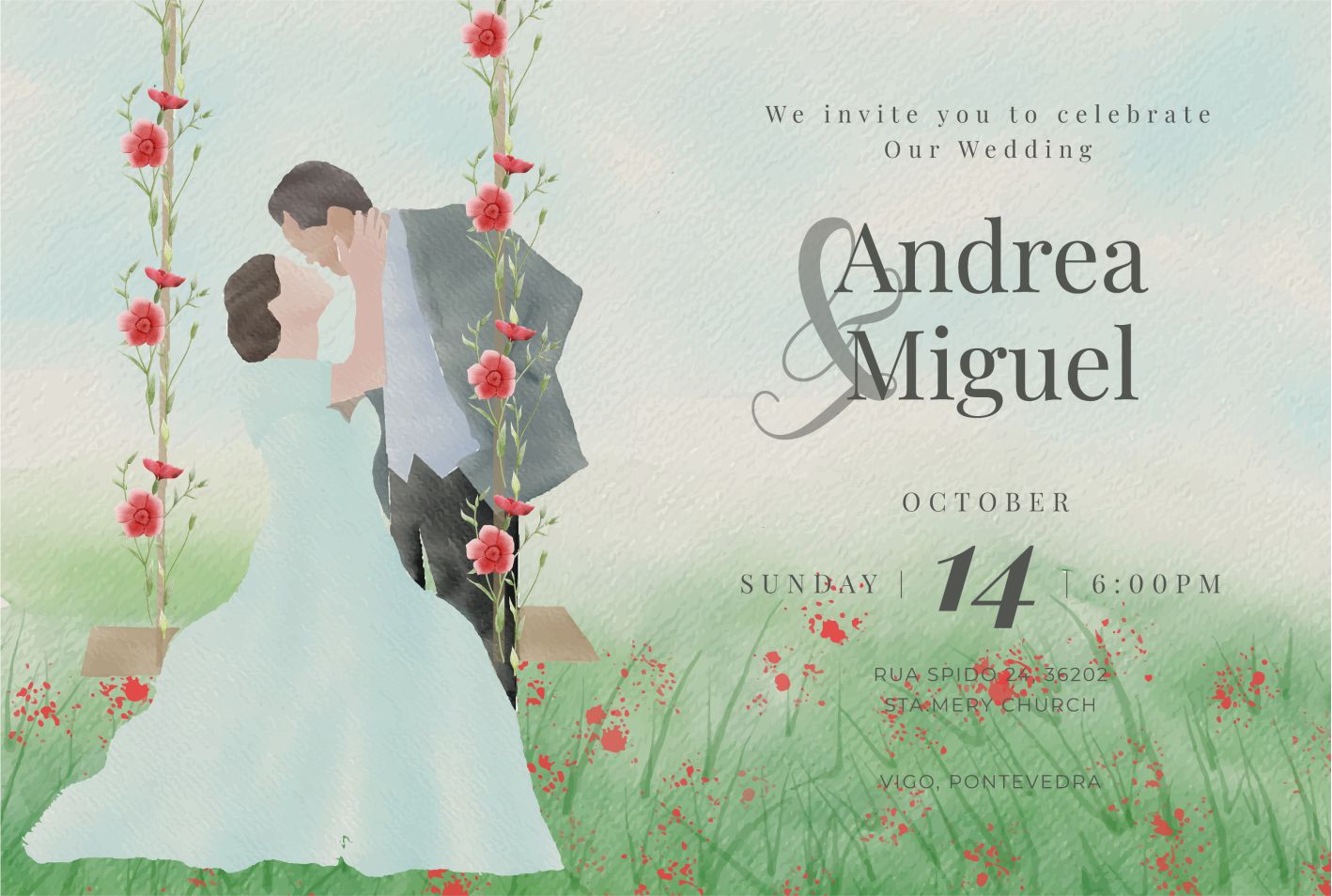 bảng tên đám cưới mẫu 654