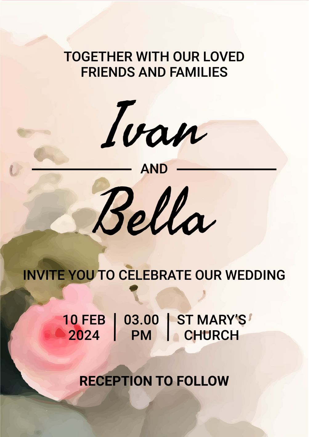 bảng tên đám cưới mẫu 666