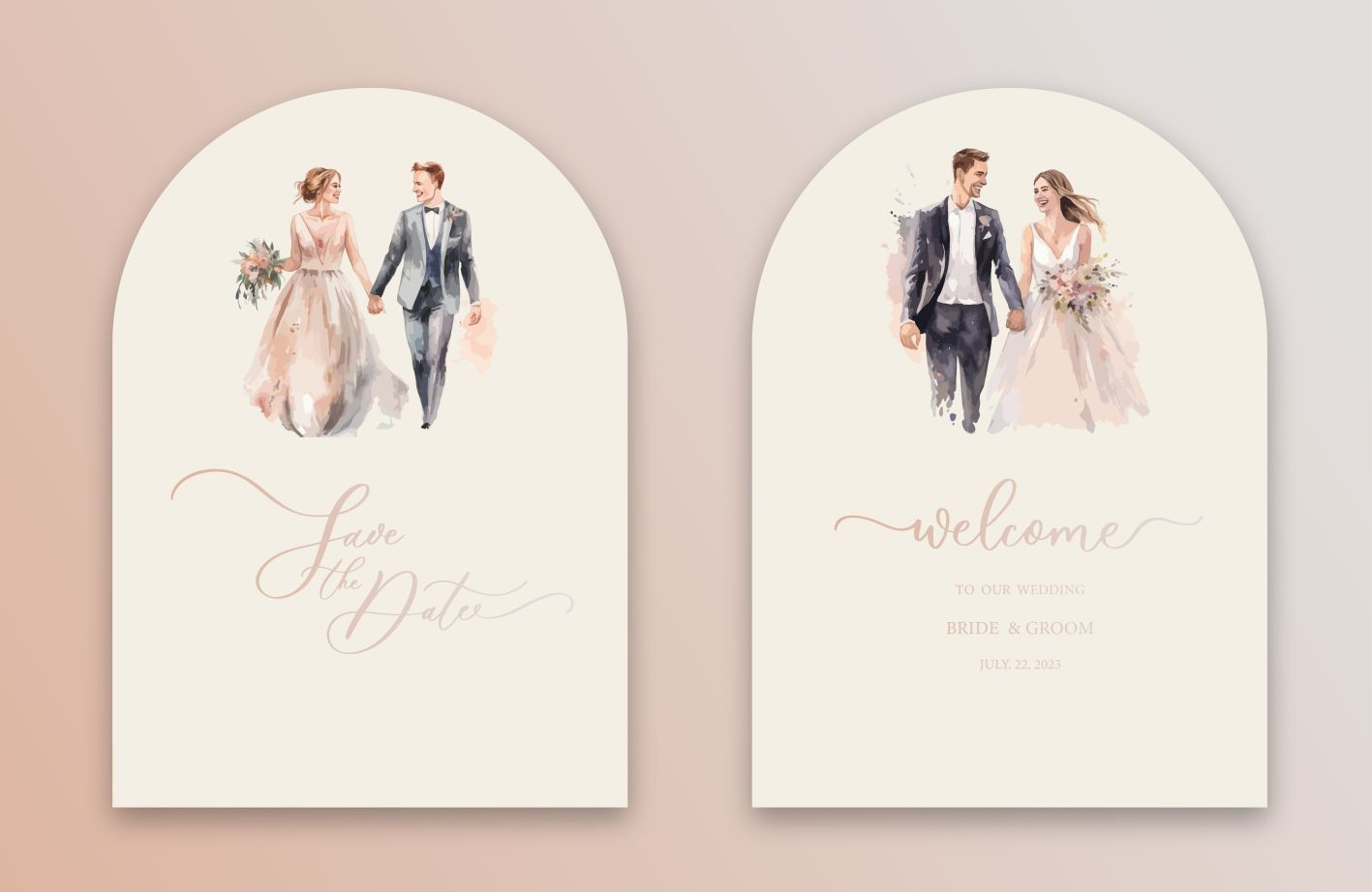 bảng tên đám cưới mẫu 670