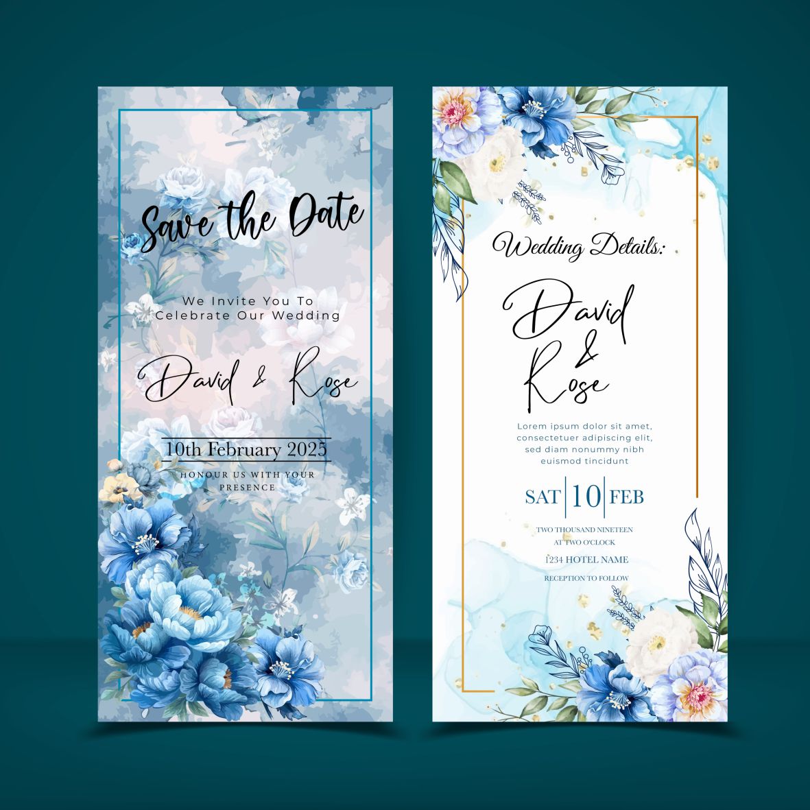 bảng tên đám cưới mẫu 678