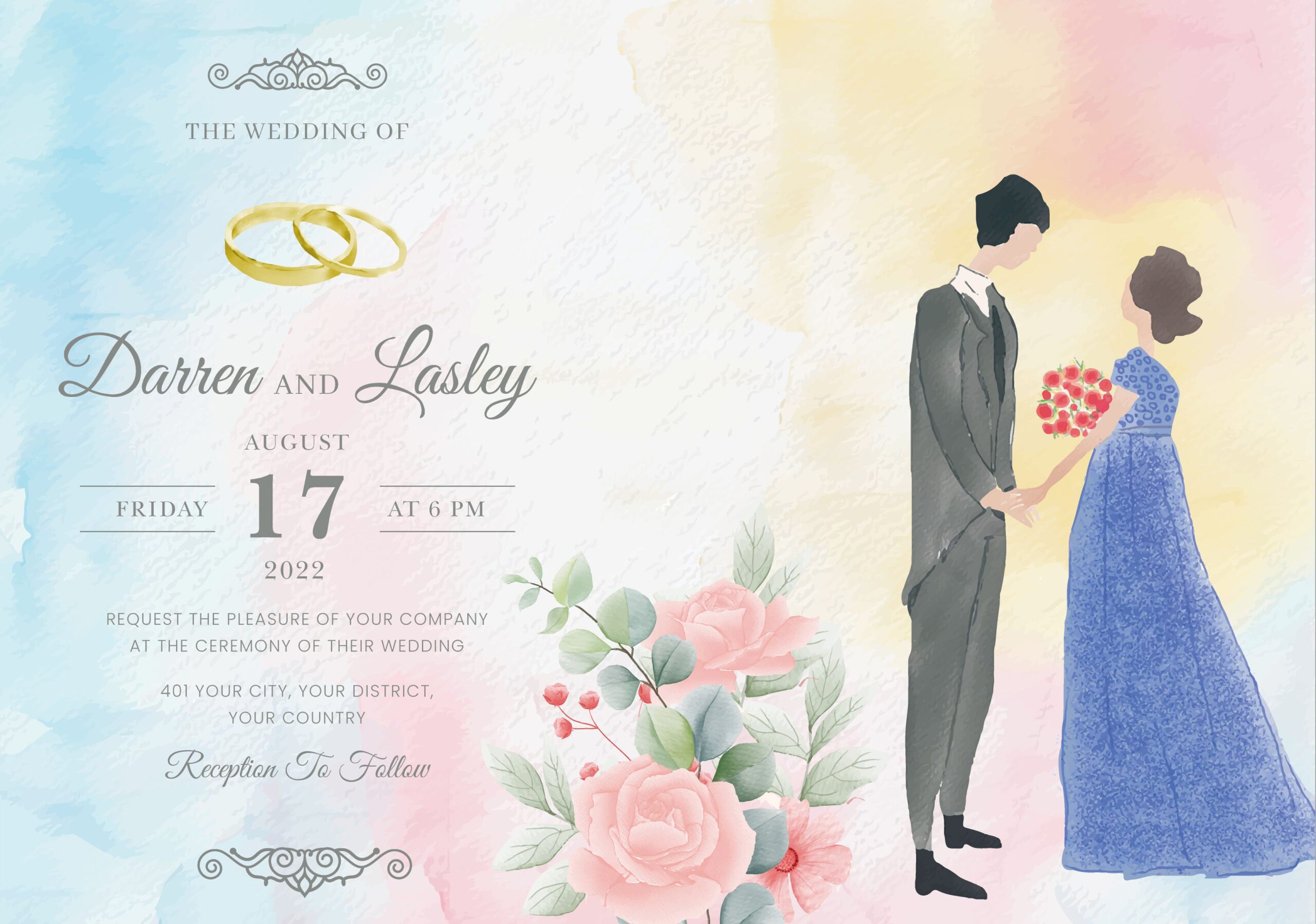 bảng tên đám cưới mẫu 684