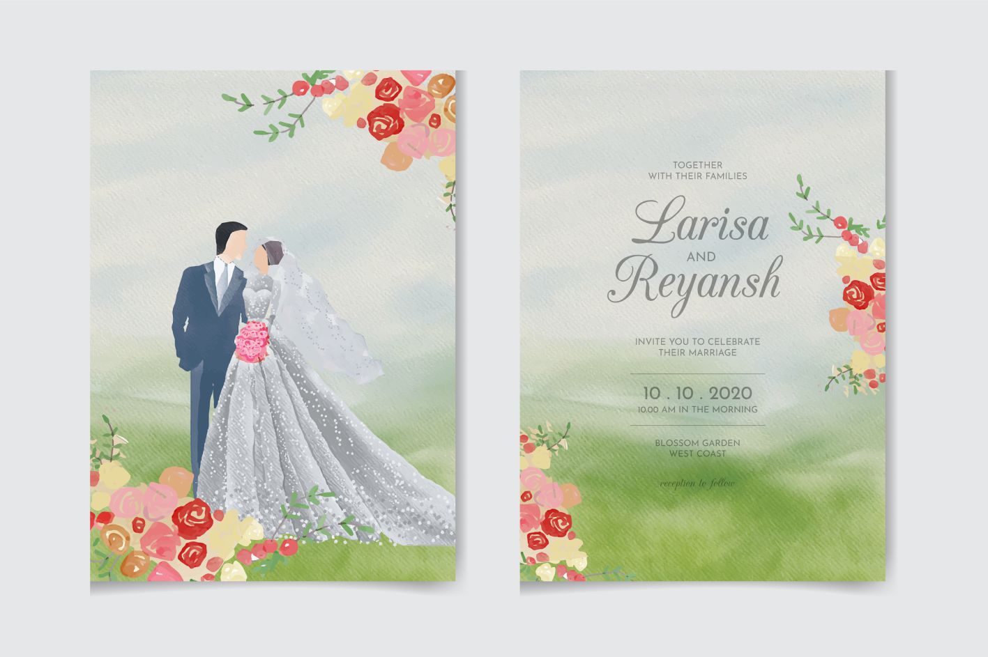 bảng tên đám cưới mẫu 689