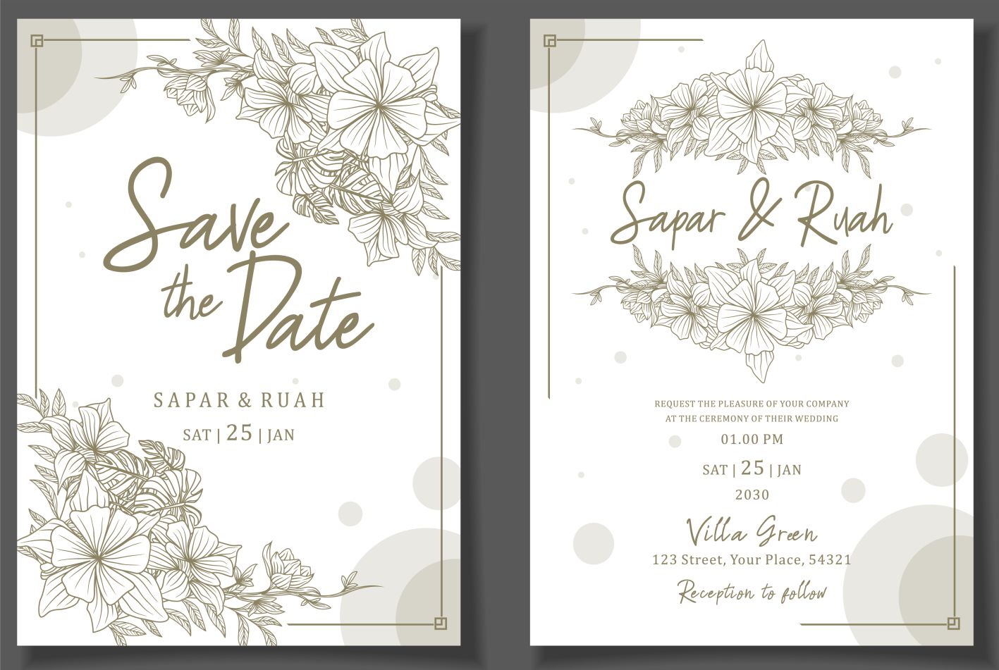 bảng tên đám cưới mẫu 707