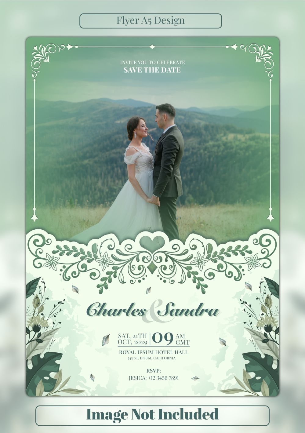 bảng tên đám cưới mẫu 709