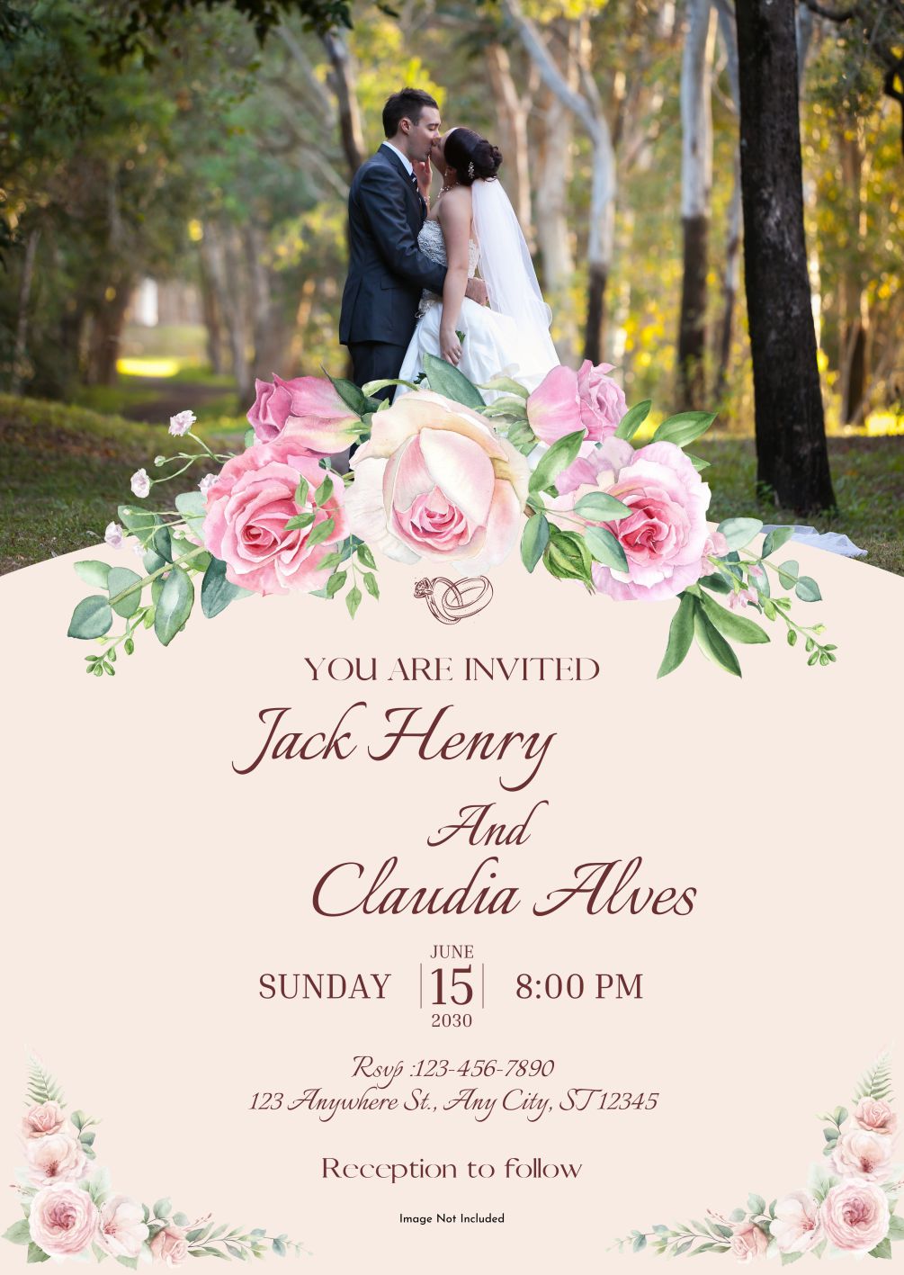 bảng tên đám cưới mẫu 716