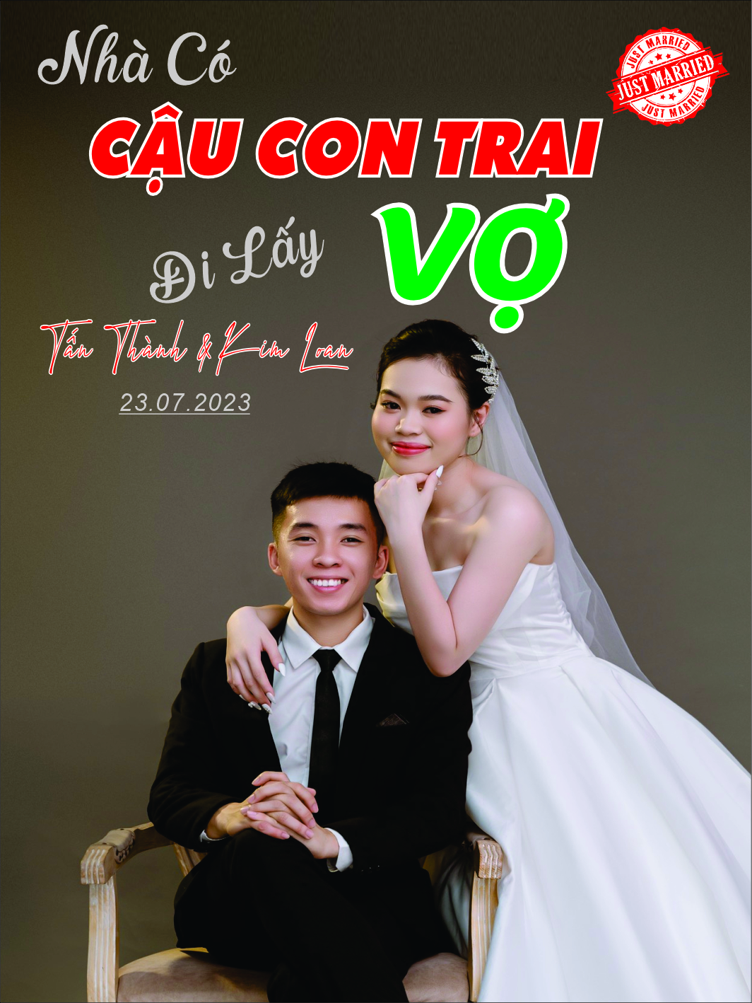 bảng tên đám cưới mẫu 726