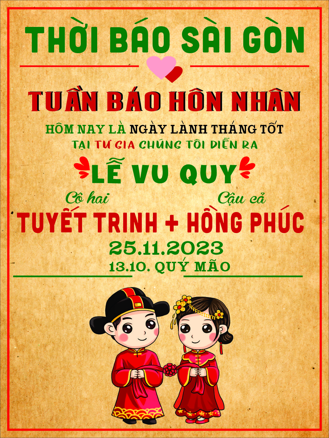 bảng tên đám cưới mẫu 732