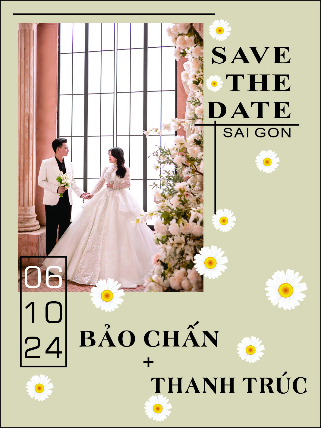 bảng tên đám cưới mẫu 735