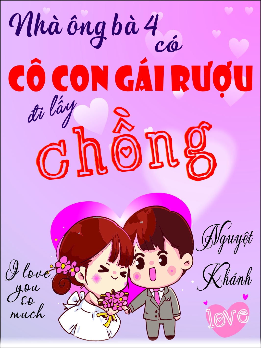 bảng tên đám cưới mẫu 752