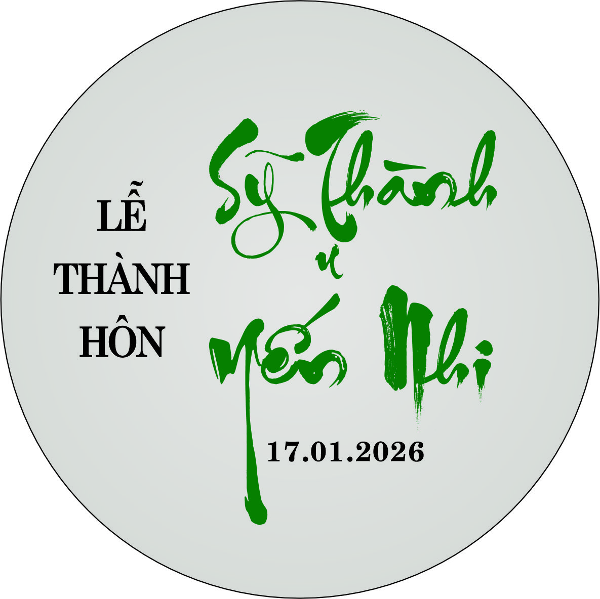 bảng tên đám cưới mẫu 761