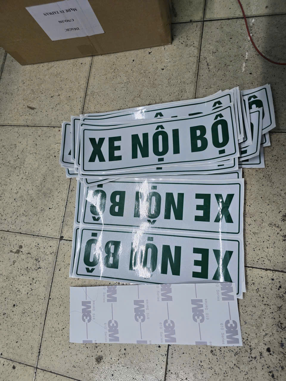 decal xe nội bộ phản quang 3m mỹ