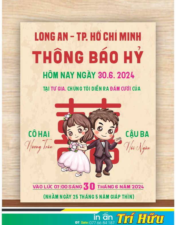 bảng tên đám cưới mẫu 118