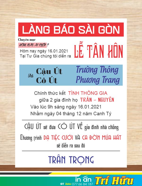 bảng tên đám cưới mẫu 27