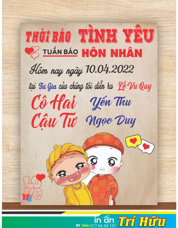 bảng tên đám cưới mẫu 36
