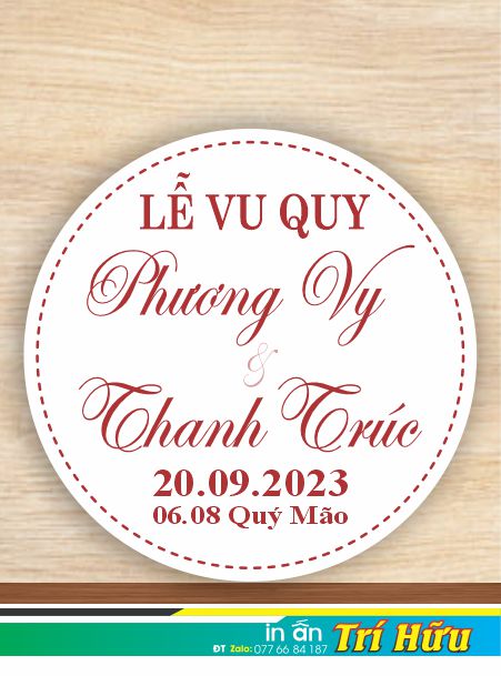 bảng tên đám cưới mẫu 4