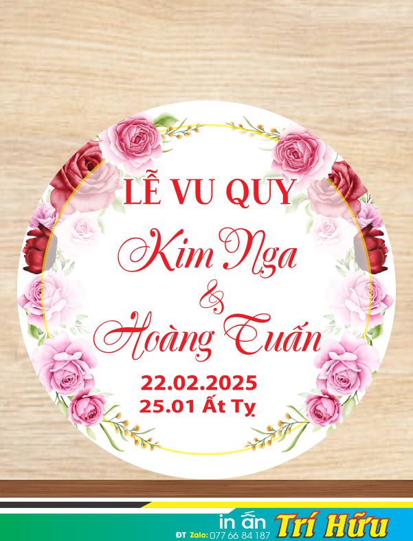 bảng tên đám cưới mẫu 50