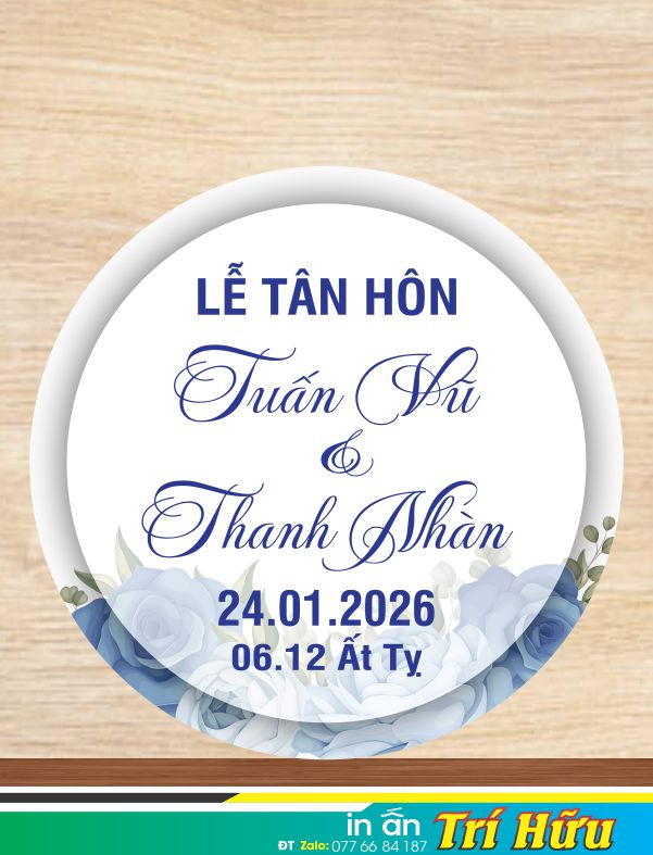 bảng tên đám cưới mẫu 51